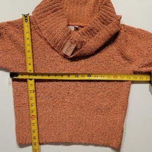 NWT MUDD Cowlneck Pullover Sweater DESRT FLWR -Junior's Large